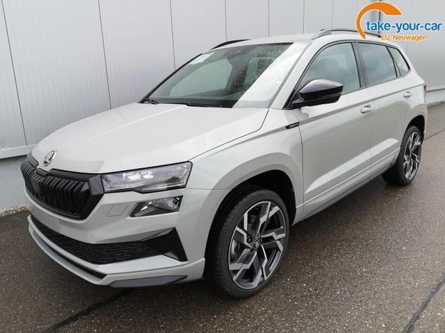 Skoda Karoq - Sportline 2.0TDI DSG 4x4 AHK Matrix Pano Sound Leder 19 Zoll Vorlauffahrzeug