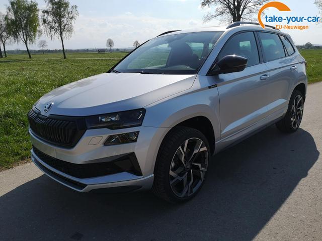 Skoda Karoq - Sportline 2.0TDI DSG 4x4 AHK Matrix Leder 19 Zoll Vorlauffahrzeug