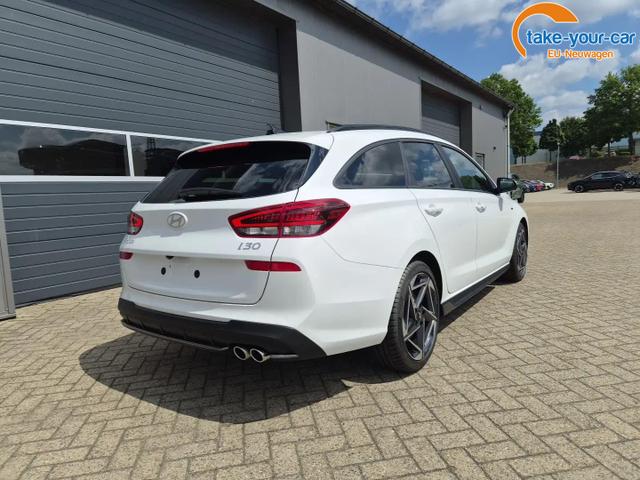 Hyundai i30 Kombi 1.6 T-GDI 150PS Automatik N-Line Sitzheizung Lenkradheizung Klimaautomatik Navi 10,3"-Touchscreen Bluelink Apple CarPlay + Android Auto PDC v+h R&uuml;ckf.Kamera 18-LM 