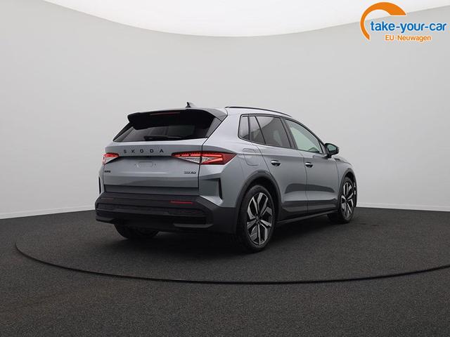 Skoda Elroq 85 Sportline 286PS Automatik schwenkb. AHK Teil-Leder Klimaautomatik Sitzheizung v+h Lenkradheizung Frontscheibe beheizb. ACC R&uuml;ckf.Kamera PDC wireless Apple Carplay Android Auto 2xKeyless 20-LM vollelektr. Reichweite 561Km 