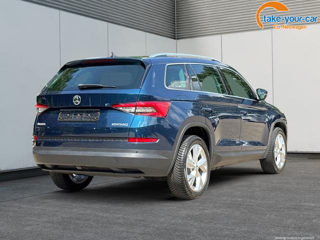 Skoda / Kodiaq / Blau / / / AHK+STANDHEIZUNG+ACC+19ALU+DAB