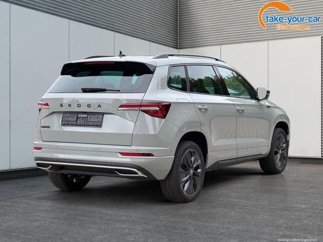 Skoda / Karoq / Grau / / / 1.5 TSI-DSG Sportline NAVI+360&deg;Kamera+ACC+KESSY+18'LM