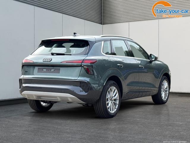 Audi / Q3 / Gr&uuml;n / / / AHK+NAVI+PANO+KAMERA+EL. HECKKL.+LED+18'LM