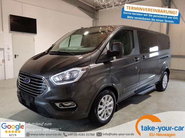 Ford Tourneo Custom - L2 Titanium 2.0 EcoBlue MHEV 150 PS-Navi-DAB-PDC-ACC-Spurhalteassistent-ToterWinkel-LED-17"Alu-Leder-8Sitze-Sofort Vorlauffahrzeug