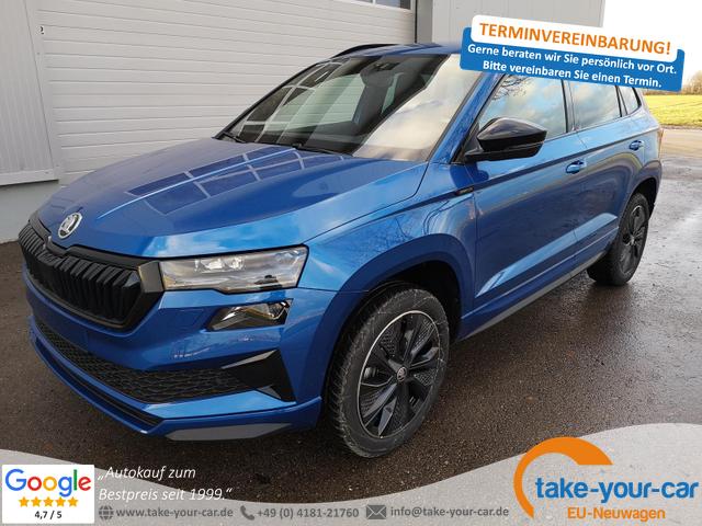 Skoda Karoq - Sportline 2.0TDI DSG 4x4 AHK Matrix Navi ACC Vorlauffahrzeug