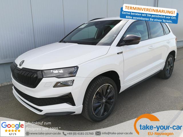Skoda Karoq - Sportline 2.0TDI DSG 4x4 AHK Matrix Navi ACC Vorlauffahrzeug