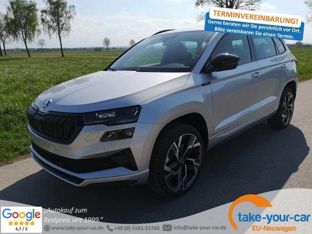 Skoda Karoq - Sportline 2.0TDI DSG AHK Matrix Pano Sound Leder 19 Zoll Vorlauffahrzeug