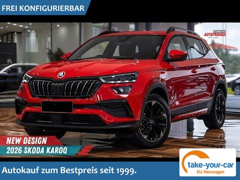 Skoda Karoq - Executive 1.0 TSI 85 kW 6-Gang, Klimaautomatik, Metallfarbe, ACC ,PDC v+h, LED, Smart Link, R&uuml;ckkamera, Sun Set, Reserverad, 4 Jahre Garantie, Bestellfahrzeug 