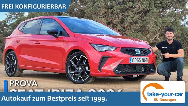 Seat Ibiza - FR 1.0 TSI 70 kW (90 PS) 5 Gang, Full LED mit Lichtsignatur, Leichtmetallfelgen 16 Zoll Design, Licht & Sicht Paket, 4 elektr. Fensterh. Klimaautomatik, Drive Profil, Sitzheizung, Link , PDC, High Beam Light Assist Bestellfahrzeug 