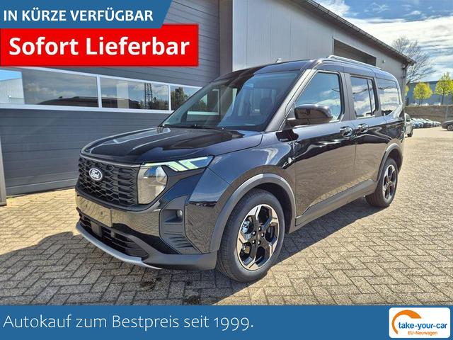 Ford Tourneo Courier - 1.0 EcoBoost 125PS Active Teil-Leder Sitzheizung Lenkradheizung Klimaautomatik PDC v+h R&uuml;ckf.-Kamera ACC TWA Frontscheibe beheizb. Ford-Navi SYNC4 Apple CarPlay + Android Auto Vorlauffahrzeug