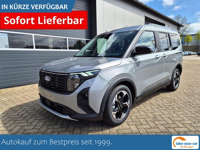 Ford Tourneo Courier - 1.0 EcoBoost 125PS Active Teil-Leder Sitzheizung Lenkradheizung Klimaautomatik PDC v+h R&uuml;ckf.-Kamera ACC TWA Frontscheibe beheizb. Ford-Navi SYNC4 Apple CarPlay + Android Auto Vorlauffahrzeug
