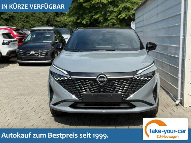 Nissan Qashqai - N-DESIGN 1.3 mHEV AT Pano*20"*NAVI*E-Heck*SHZ*HeadUp*I-Key*E-Sitz* Vorlauffahrzeug