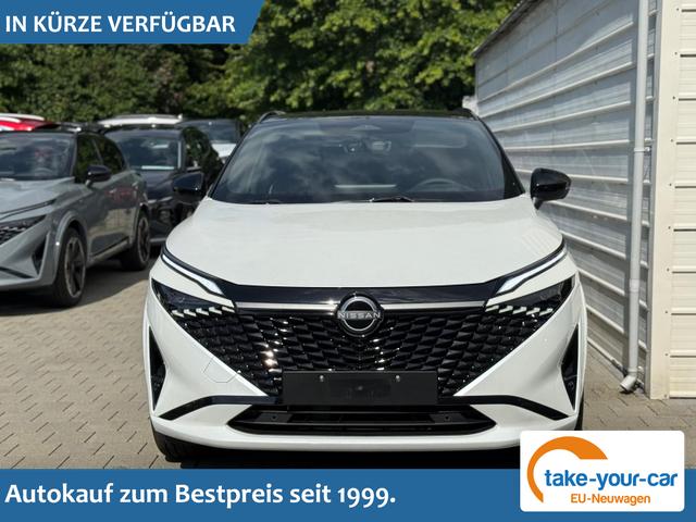 Nissan Qashqai - N-DESIGN 1.3 mHEV AT Pano*20"*NAVI*E-Heck*SHZ*HeadUp*I-Key*E-Sitz* Vorlauffahrzeug