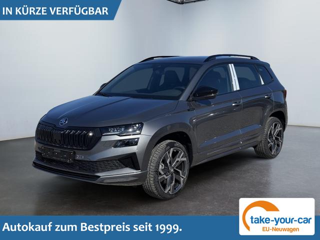 Skoda Karoq - Sportline 1,5 TSI DSG 2ZKlimaautomatik Canton Anh&auml;ngerkupplung Totewinkel Assistent 2 x Einparkhilfe Kamera 19 Zoll Felgen adaptiver Tempomat 5J Garantie Vorlauffahrzeug