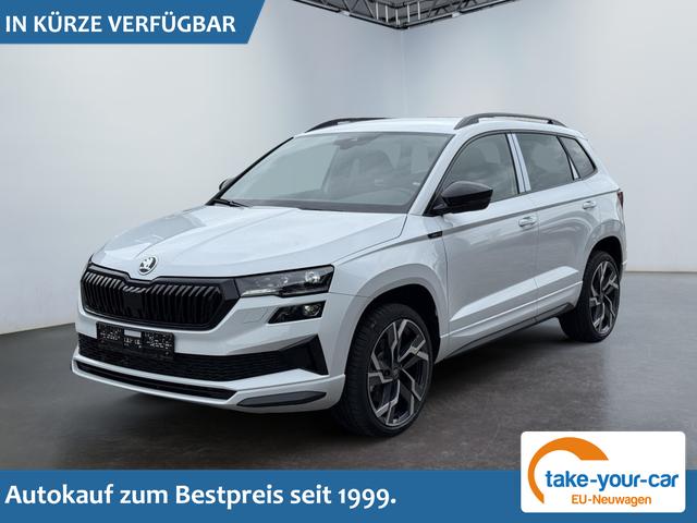 Skoda Karoq - Sportline 1,5 TSI DSG 2ZKlimaautomatik Canton Anh&auml;ngerkupplung Totewinkel Assistent 2 x Einparkhilfe Kamera 19 Zoll Felgen adaptiver Tempomat 5J Garantie Vorlauffahrzeug