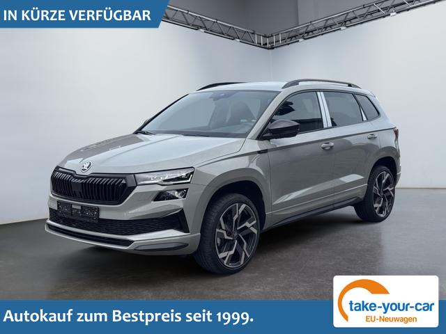Skoda Karoq - Sportline 1,5 TSI DSG 2ZKlimaautomatik Canton Anh&auml;ngerkupplung Totewinkel Assistent 2 x Einparkhilfe Kamera 19 Zoll Felgen adaptiver Tempomat 5J Garantie Vorlauffahrzeug