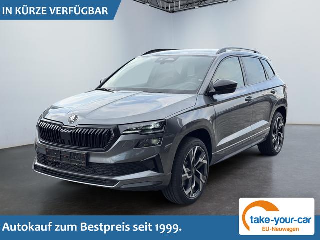 Skoda Karoq - Sportline 2,0 TDI DSG 2ZKlimaautomatik Canton Anh&auml;ngerkupplung Totewinkel Assistent 2 x Einparkhilfe Kamera 19 Zoll Felgen adaptiver Tempomat 5J Garantie Vorlauffahrzeug