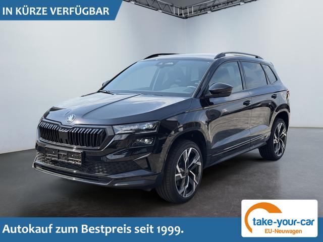 Skoda Karoq - Sportline 1,5 TSI DSG 2ZKlimaautomatik Canton Anh&auml;ngerkupplung Totewinkel Assistent 2 x Einparkhilfe Kamera 19 Zoll Felgen adaptiver Tempomat 5J Garantie Vorlauffahrzeug