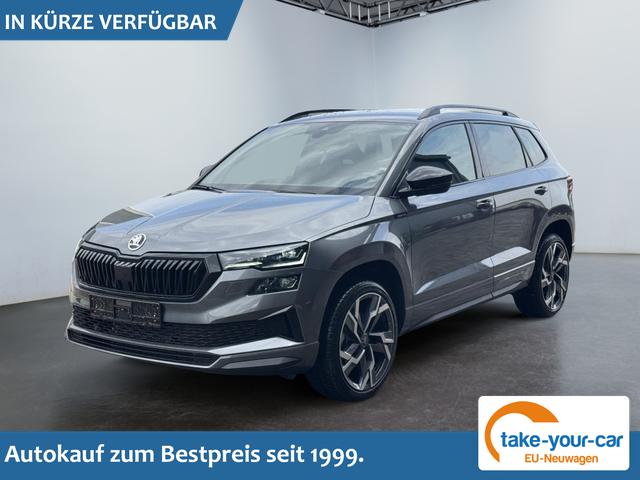 Skoda Karoq - Sportline 1,5 TSI DSG 2ZKlimaautomatik Canton Anh&auml;ngerkupplung Totewinkel Assistent 2 x Einparkhilfe Kamera 19 Zoll Felgen adaptiver Tempomat 5J Garantie Vorlauffahrzeug