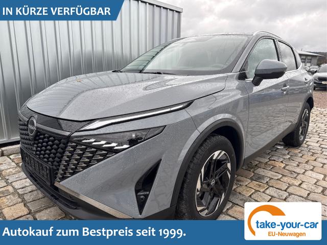 Nissan Qashqai - N-Connecta 1.3 DIG-T Mild Hybrid Automatik 158 PS AndroidAuto-AppleCarPlay-ProPilot-360&deg;Parkkamera-LED-Winterpaket-Keyless-Fernlichtassist-2-Zonen-Klimaautomatik-18''Alu-Sofort Vorlauffahrzeug