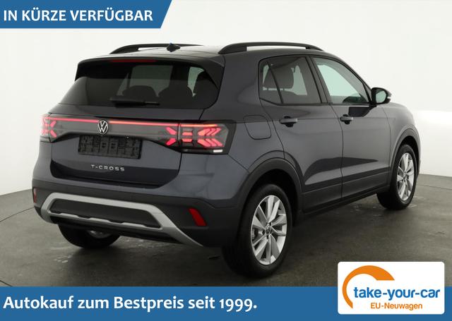 Volkswagen T-Cross - 1.0 TSI 85 kW Life DSG Life, AHK, IQ.Light, Kamera, ACC, Side, Winter, 17-Zoll Vorlauffahrzeug