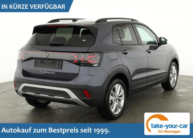 Volkswagen T-Cross - 1.0 TSI 85 kW Life DSG Life, AHK, IQ.Light, Kamera, ACC, Side, Winter, 17-Zoll Vorlauffahrzeug