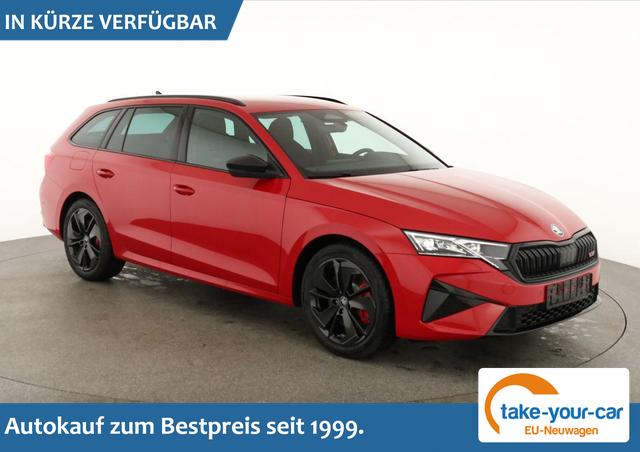 Skoda Octavia Combi - 2.0 TSI 195 kW RS DSG, AHK, Navi, Matrix, Side, Winter, 5 J.-Garantie Vorlauffahrzeug