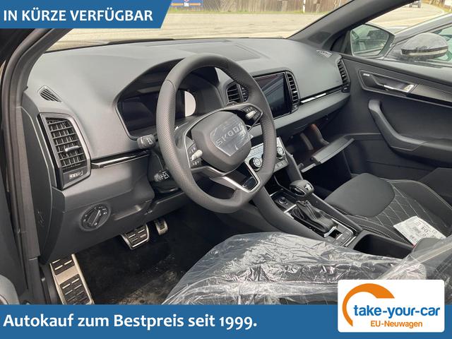 Skoda Karoq - Sportline 1.5 TSI DSG Sportline, Pano, AHK, Navi, CANTON, Matrix, AreaView, Side, FS-beheizbar Vorlauffahrzeug