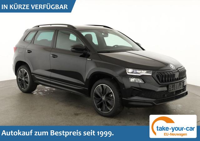 Skoda Karoq - Sportline 1.5 TSI DSG Sportline, AHK, Navi, CANTON, Matrix, AreaView, Side, Kamera, el. Klappe, FS-beheizbar Vorlauffahrzeug