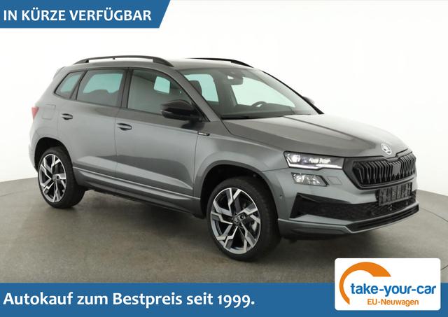 Skoda Karoq - Sportline 1.5 TSI DSG Sportline, Pano, AHK, Navi, CANTON, Matrix, AreaView, Side, FS-beheizbar, 19-Zoll Vorlauffahrzeug