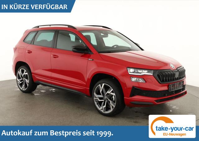 Skoda Karoq - Sportline 1.5 TSI DSG Sportline, Pano, AHK, Navi, CANTON, Matrix, AreaView, Side, FS-beheizbar, 19-Zoll Vorlauffahrzeug