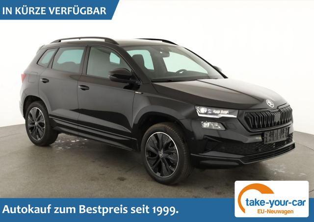 Skoda Karoq - Sportline 4x4 2.0 TDI DSG Sportline, AHK, Navi, Matrix, AreaView, Side, Kamera, el. Klappe, FS-beheizbar, Winter Vorlauffahrzeug