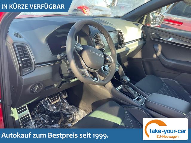 Skoda Karoq - Sportline 1.5 TSI DSG Sportline, AHK, Navi, CANTON, Matrix, AreaView, Side, FS-beheizbar, 5-J. Garantie Vorlauffahrzeug