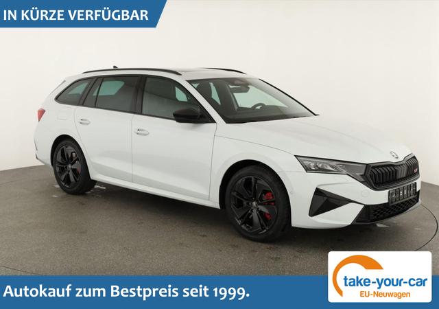 Skoda Octavia Combi - 2.0 TSI 195 kW RS DSG, Pano, Standheizung, AHK, Navi, Matrix, Canton, Side, Winter, 5 J.-Garantie Vorlauffahrzeug