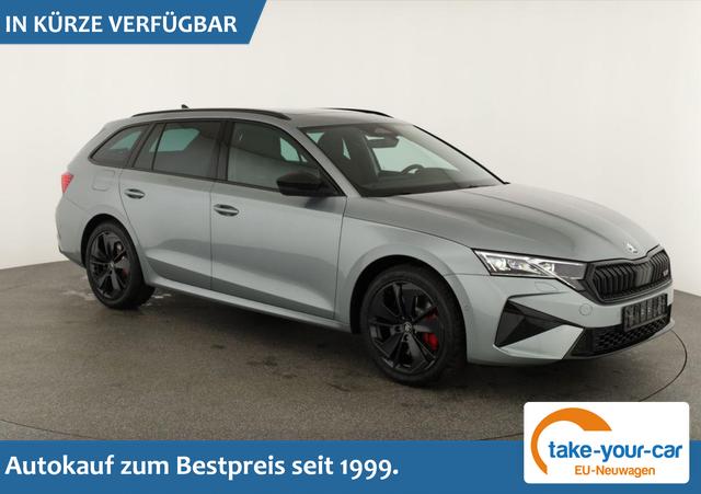 Skoda Octavia Combi - 2.0 TSI 195 kW RS DSG, Pano, Standheizung, AHK, Navi, Matrix, Canton, Side, Winter, 5 J.-Garantie Vorlauffahrzeug