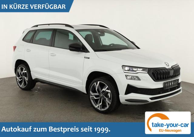 Skoda Karoq - Sportline 1.5 TSI DSG Sportline, Pano, AHK, Navi, Matrix, Side, Winter, 5 J.-Garantie Vorlauffahrzeug