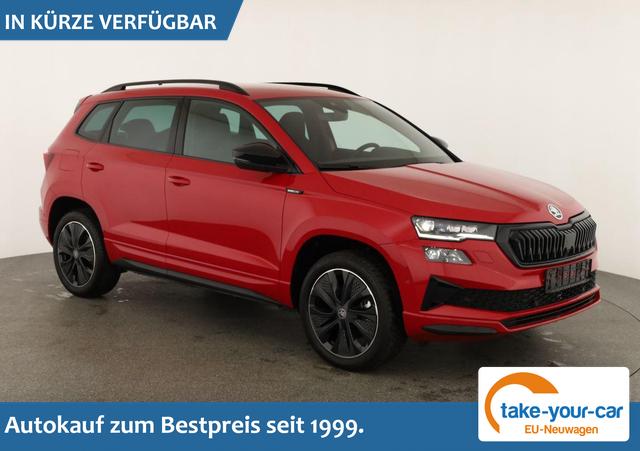 Skoda Karoq - Sportline 1.5 TSI DSG Sportline, AHK, Navi, CANTON, Matrix, AreaView, Side, FS-beheizbar, 5-J. Garantie Vorlauffahrzeug