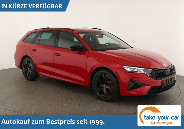 Skoda Octavia Combi - 2.0 TSI 195 kW RS DSG, Pano, Standheizung, AHK, Navi, Matrix, Canton, Side, Winter, 5 J.-Garantie Vorlauffahrzeug