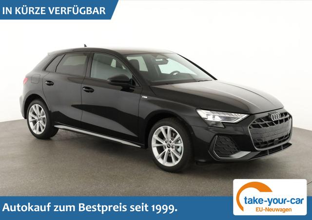 Audi A3 Sportback - TFSI 110 kW S line 35 S-tronic S-LINE, AHK, Matrix, Navi, el. Klappe, Kamera, Winter, 3 J.-Garantie Vorlauffahrzeug