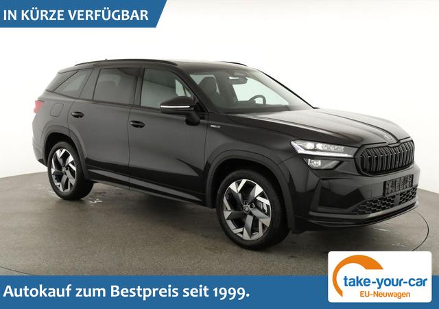 Skoda Kodiaq - 2.0 TDI 142 kW 4x4 Sportline DSG Sportline, Pano, AHK, Navi, Matrix, el. Klappe, Side, Winter, 19-Zoll Vorlauffahrzeug