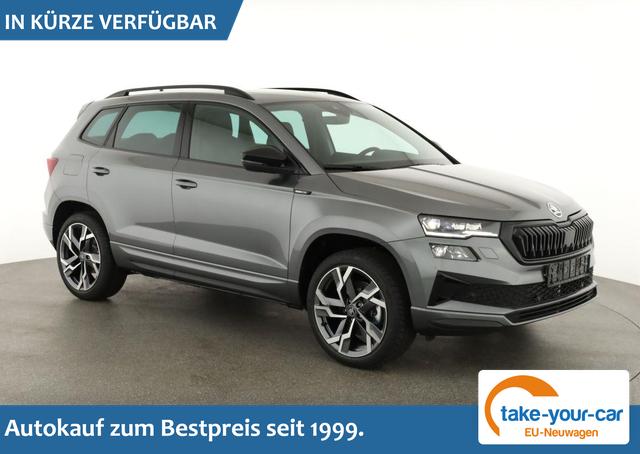 Skoda Karoq - Sportline 4x4 2.0 TSI DSG Sportline, Pano, AHK, Navi, Matrix, Side, Winter, 5 J.-Garantie Vorlauffahrzeug