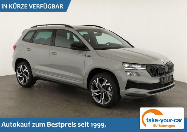 Skoda Karoq - Sportline 4x4 2.0 TSI DSG Sportline, Pano, AHK, Navi, Matrix, Side, Winter, 5 J.-Garantie Vorlauffahrzeug