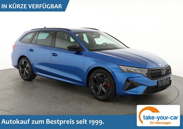 Skoda Octavia Combi - 2.0 TSI 195 kW RS DSG, Standheizung, AHK, Navi, Matrix, Side, Winter, 5 J.-Garantie Vorlauffahrzeug