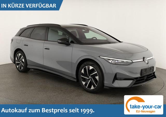 Volkswagen ID.7 - Pro 210 kW Tourer Black, AHK, HuD, IQ.Light, IQ.Drive, AreaView, Side, Winter, 19-Zoll Vorlauffahrzeug