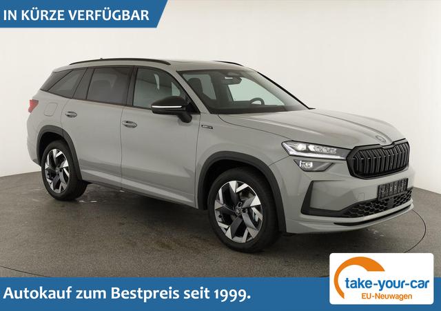 Skoda Kodiaq - 2.0 TDI 142 kW 4x4 Sportline DSG Sportline, Pano, AHK, Navi, Matrix, el. Klappe, Side, Winter, 19-Zoll, 4 J.-Garantie Vorlauffahrzeug