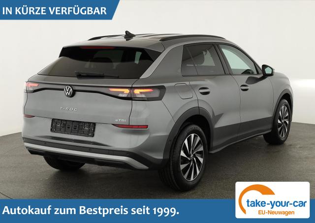 Volkswagen T-Roc - 1.5 eTSI 110 kW Life DSG Life, neues Modell, LED, Kamera, Side, Winter, 17-Zoll Vorlauffahrzeug