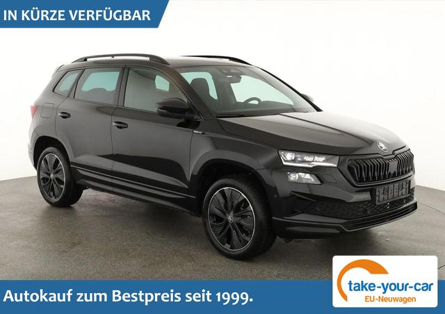 Skoda Karoq - Sportline 1.5 TSI DSG Sportline, Pano, AHK, Navi, CANTON, Matrix, AreaView, Side, Kamera, el. Klappe, FS-beheizbar, 5 J.-Garantie Vorlauffahrzeug