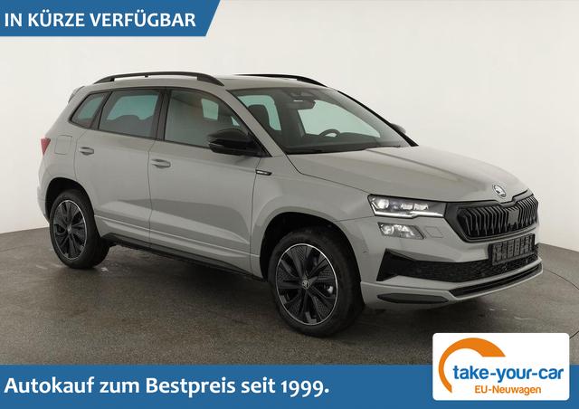 Skoda Karoq - Sportline 1.5 TSI DSG Sportline, Pano, AHK, Navi, CANTON, Matrix, AreaView, Side, Kamera, el. Klappe, FS-beheizbar, 5 J.-Garantie Vorlauffahrzeug