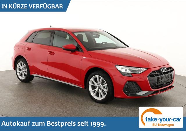 Audi A3 Sportback - TFSI 110 kW S line 35 S-tronic S-LINE, AHK, Matrix, Navi, el. Klappe, Kamera, Winter, 3 J.-Garantie Vorlauffahrzeug