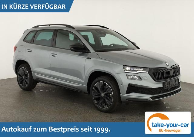 Skoda Karoq - Sportline 1.5 TSI DSG Sportline, AHK, Navi, CANTON, Matrix, AreaView, Side, Kamera, el. Klappe, FS-beheizbar, 5 J.-Garantie Vorlauffahrzeug